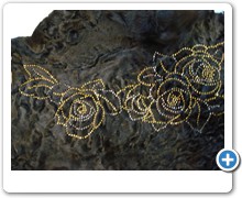 collection 4 strass of roses on persian lamb